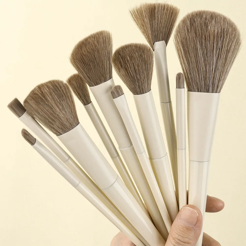 10PCS Makeup Brushes Set Professional Eye Shadow Foundation Concealers Blending Blush Brush Kabuki Soft Fluffy Women Beauty Tool