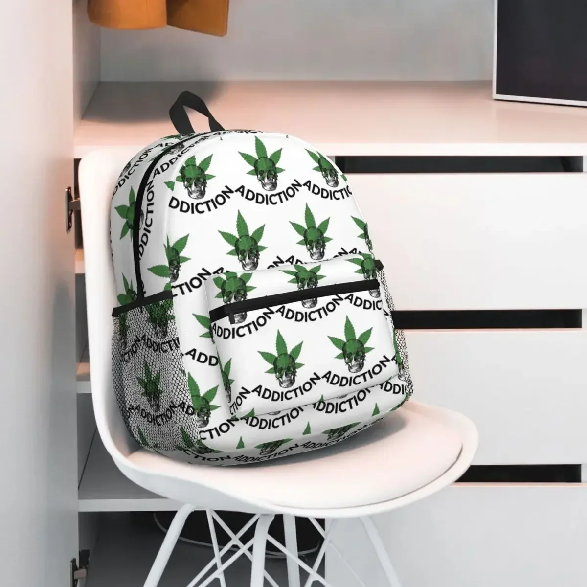 Custom Bag Alien Weed Grower Royal Marijuana Cannabis Backpack Daypack Children BookBag School Bag Shoulder Bags For Men Women