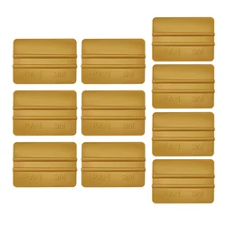 10Pcs Golden Carbon Fiber Film Squeegee Vinyl Packaging Scraper Car Window Coloring Wallpaper Signs Scraping Sticker Bubble Tool