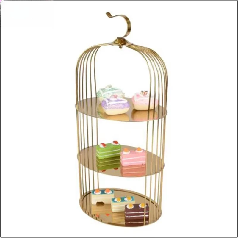 2-layer stainless steel birdcage hotel uses candy self-service products
