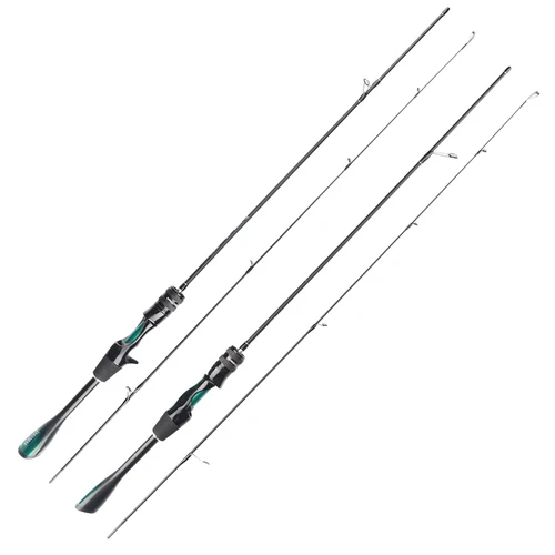 Imagen 2 del producto FISHINGFANS ORCA ultraligero UL punta sólida mango cónico LAKE RIVER giratorios recubrimiento caña de pescar
