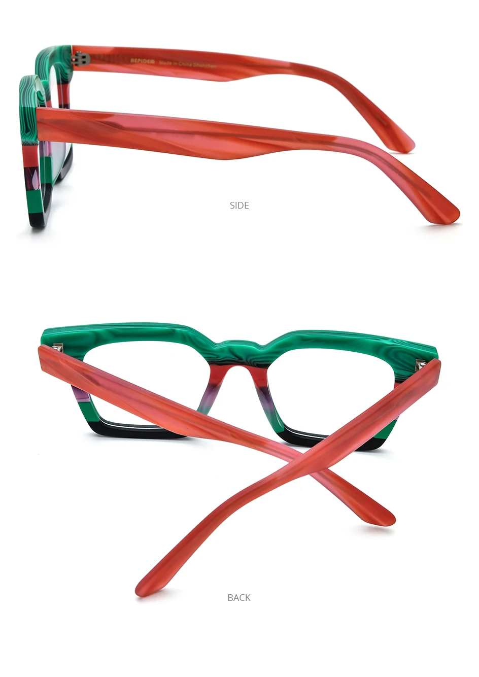 HEPIDEM Acetat Brille Männer Marke Designer Oversize Große Größe Brillen Rahmen Japanische Handgemachte Brille Männer Dicke Brillen 9374 – Detail 27