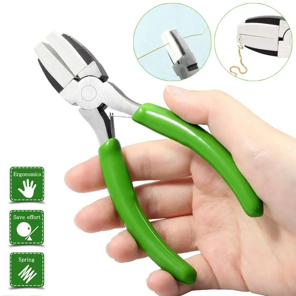 Nylon Jaw Pliers Wire Straightener Pliers Jewelry Making Tool for Beading Twisting Shaping Wire