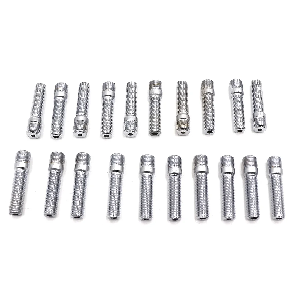 20 pz/set 50/58MM 14x1.5/14x1.25/12x1.5/12x1.25 a 12x1.5 conversione perno ruota bulloni ad alette alte a borchie