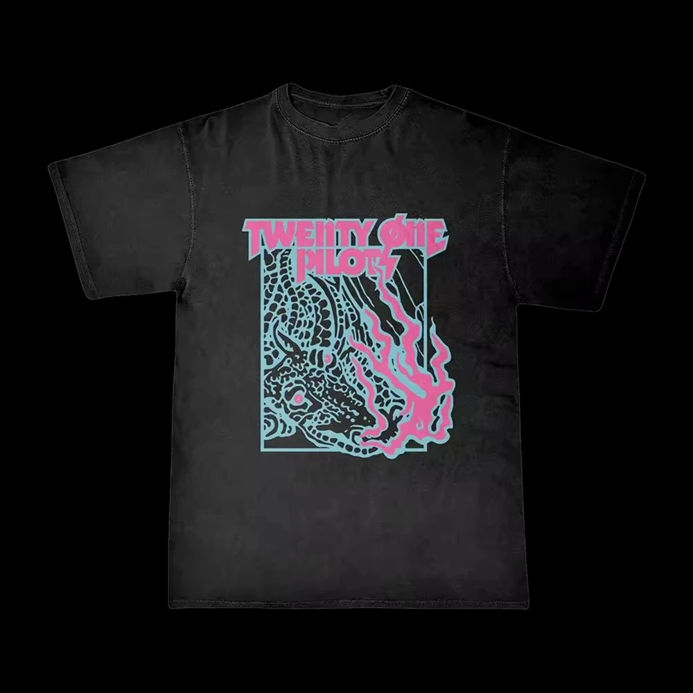 عشرين طيارين الفرقة للجنسين الرجال النساء الملابس تي شيرت أوم جديد قصير الأكمام جولة الرقبة الطباعة البلوز تي شيرت 33244