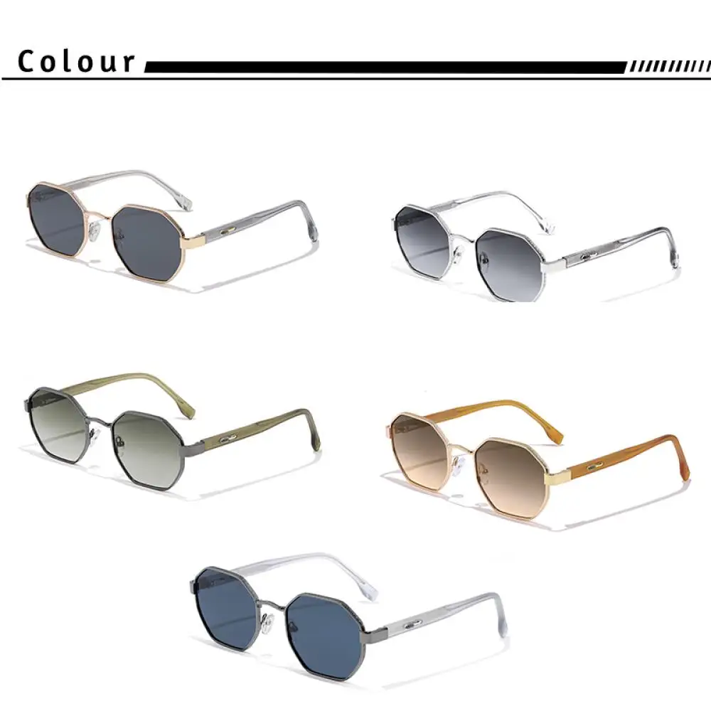 CATERSIDE جديد الرجال النظارات الشمسية المضلع الرجعية واقية من الشمس نظارات المرأة موضة الاتجاه السفر في الهواء الطلق نظارات أساسية UV400