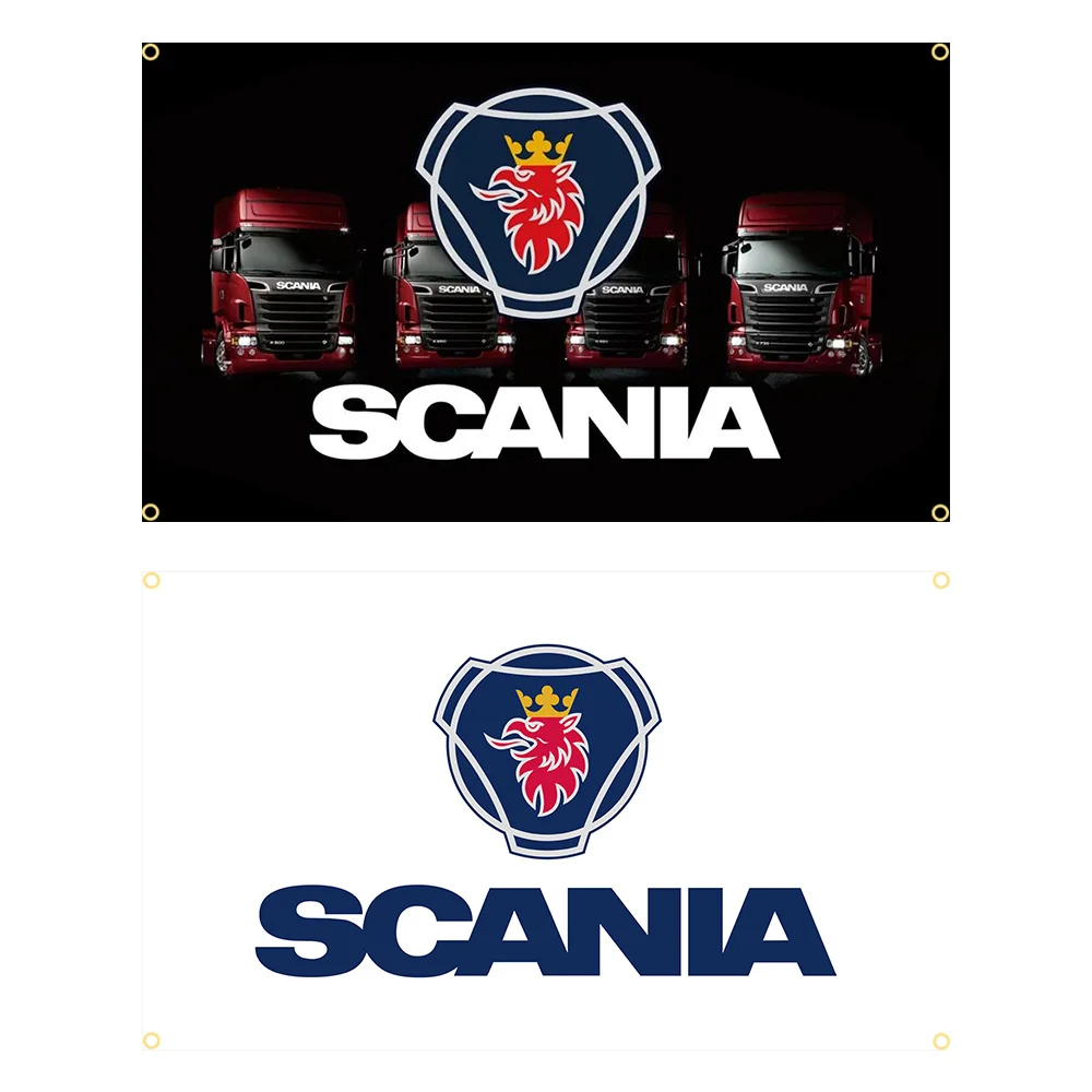 90x150cm Scanias Truck Car Flag Polyester Printed Racing Auto Banner For Decoration Tapestry