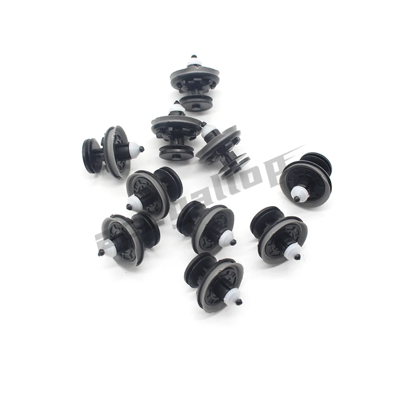 10x Interior Door Trim Panel Card Clips 6Q0868243 For VW Volkswagen Touran Tiguan Golf Passat Polo Car Plastic Rivets Fasteners view 2