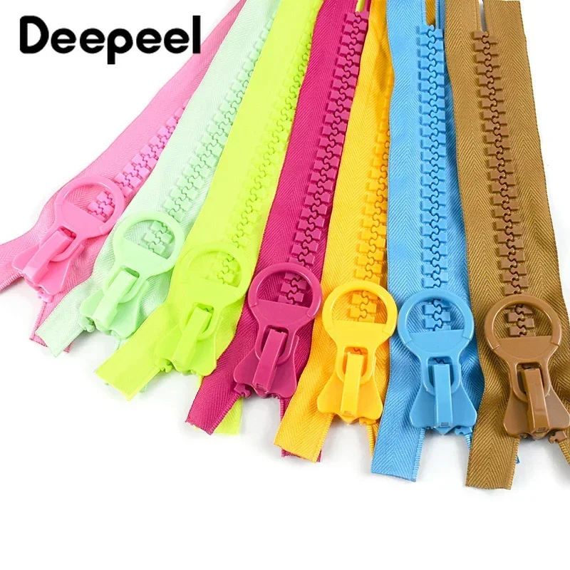 1/2Pcs 20# 25cm Extra Large Resin Zipper Colored Zip Bag Pencil Case Pocket Zippers Repair Kit DIY Sewing Supplies Accessories