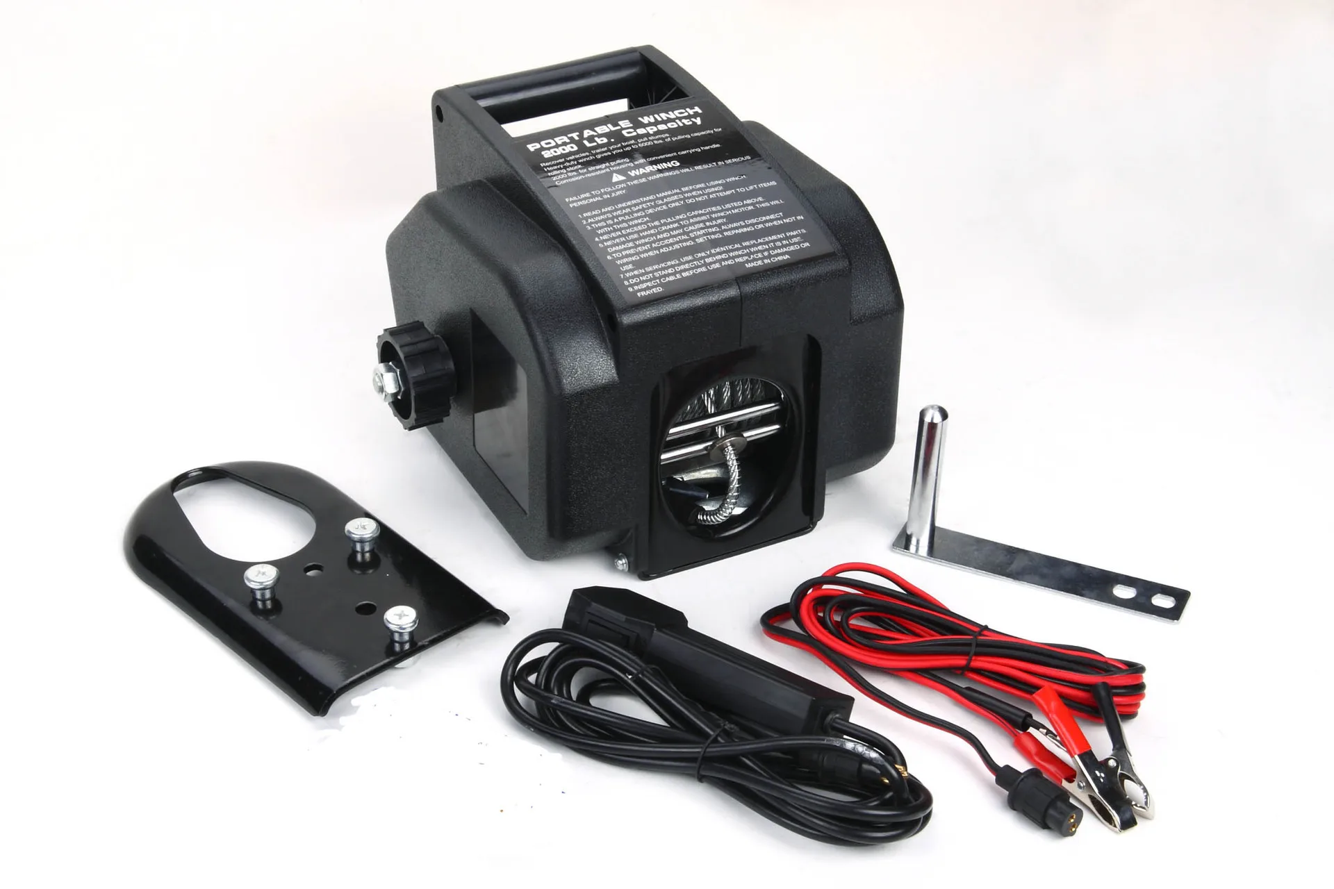 Electric 3500lbs Anchor Winch For Boats 12V/24V Steel Winch With Power Source For Autos