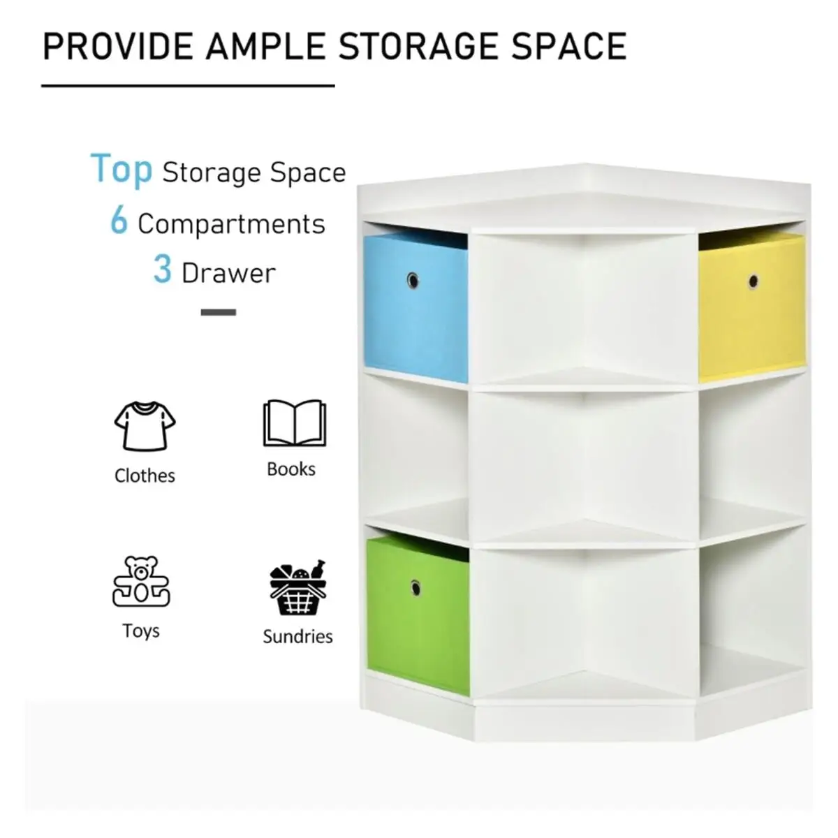 Kids  Storage Cabinet - Durable Organizer for Playroom & Nursery (Fast Shipping Available)