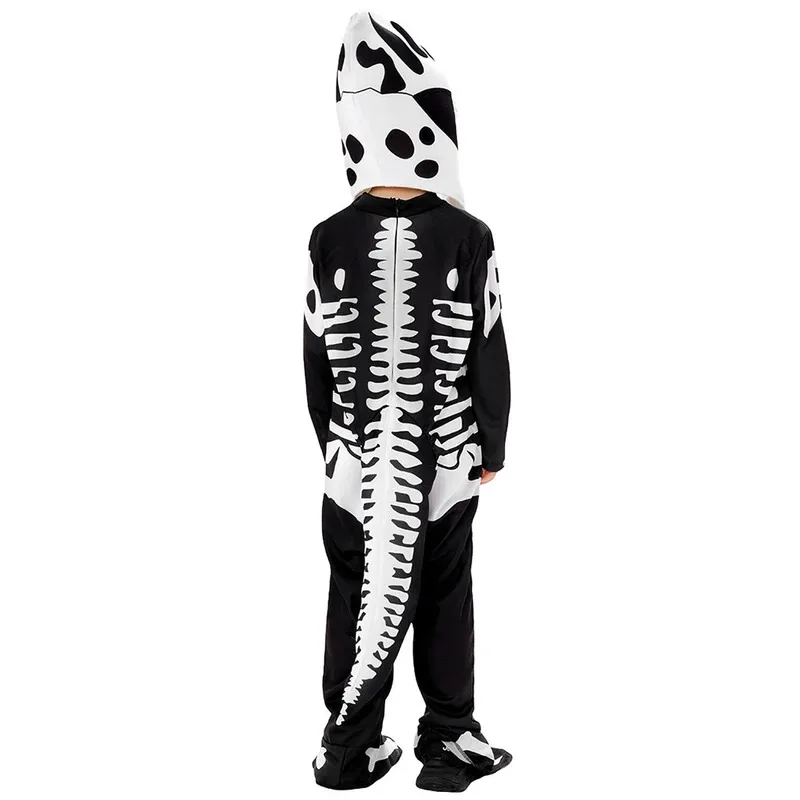 Esqueleto Tiranosaurio Rex Cosplay fantasía niños ropa disfraz de dinosaurio aterrador disfraz adolescente 6 a 14 años trajes de juego de rol