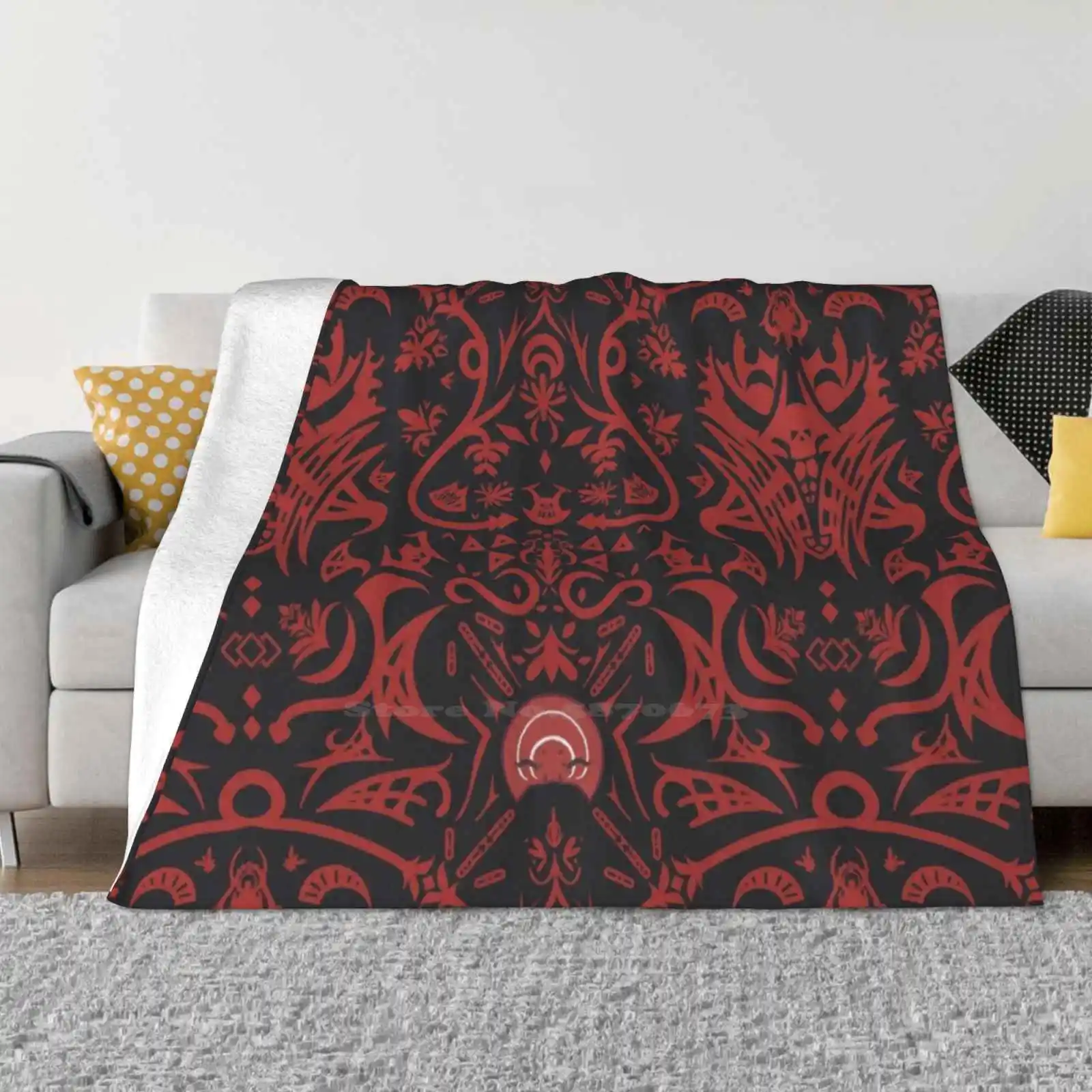 Emet-Selch'S Composition Fashion Soft Warm Throw Blanket Emet Selch Hades Solus Shb Shadowbringers Ascian Ffxiv Ff14 Final