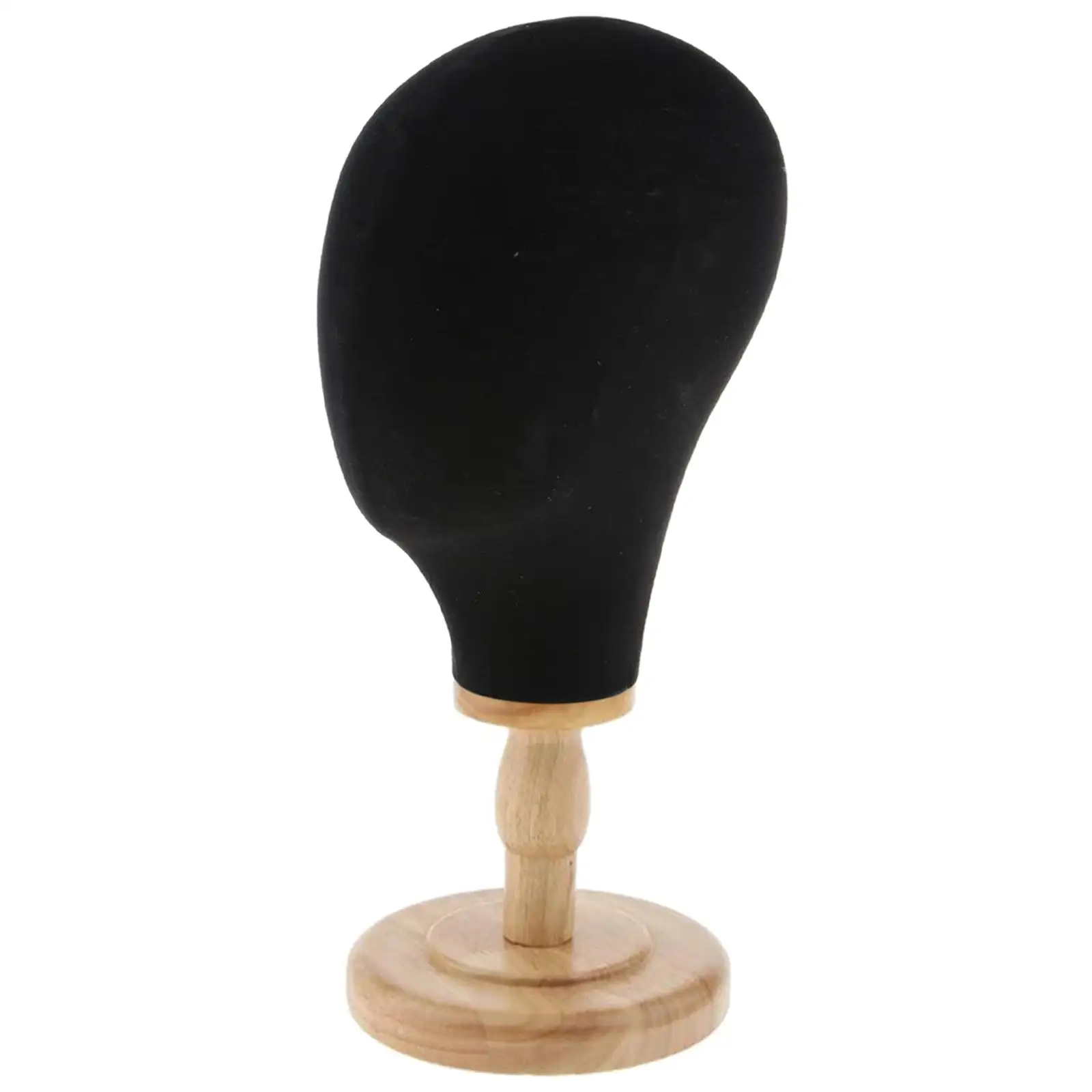 Mainkin Head with Wood Stand Wig Making Hat Display Wig Stand