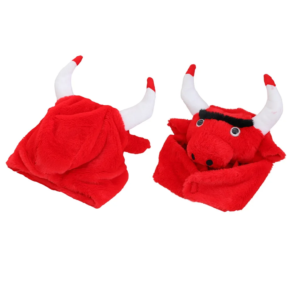 

Cow Headwear Funny Novelty Hat For Masquerade Festival Cosplay Party Photo Props Stuffed Animal Costume Accessory