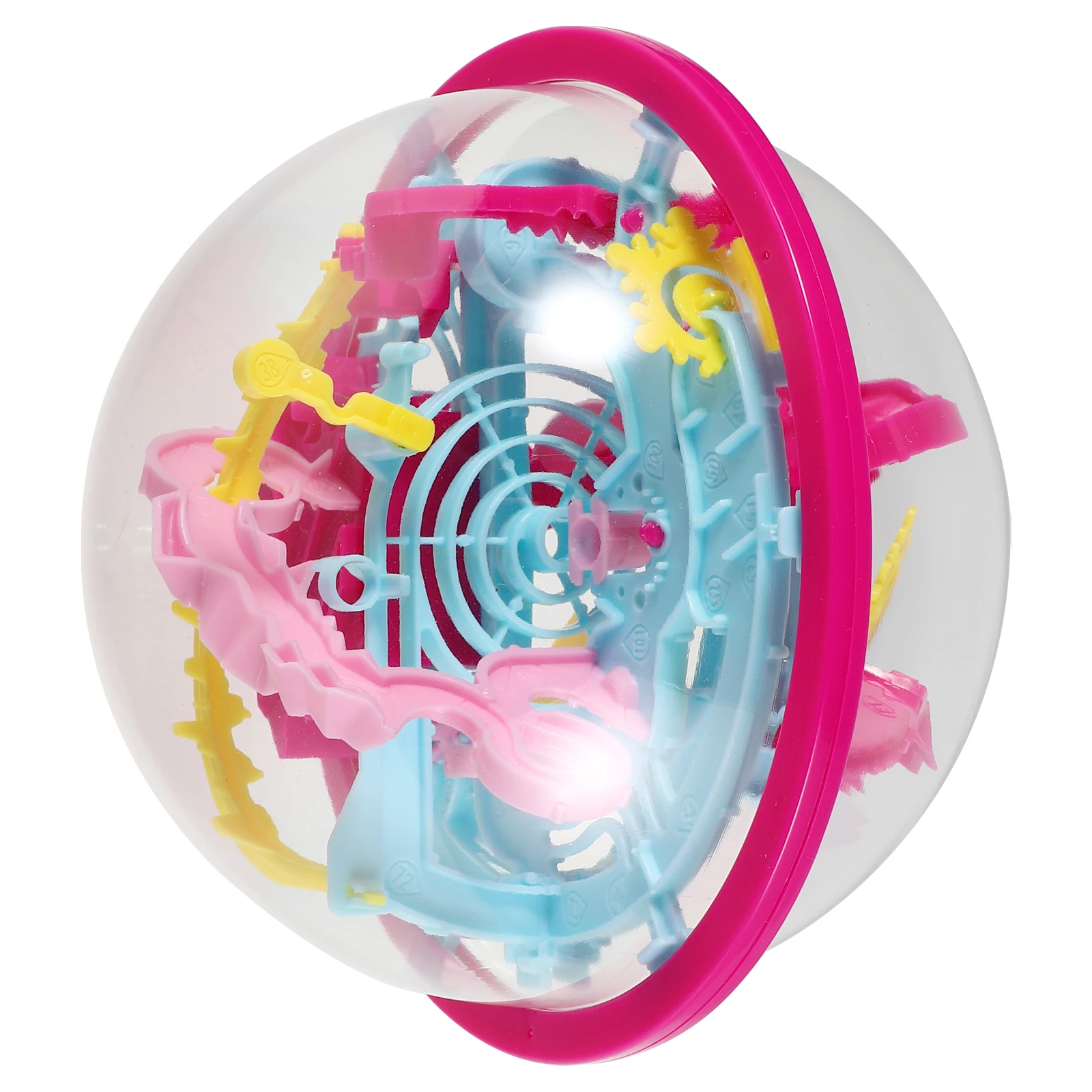 

Игра с лабиринтом и мячом, интеллектуальные игрушки, винтовая головоломка, пластиковый дорожный 3D-дизайн, портативный, повышает производительность интеллекта