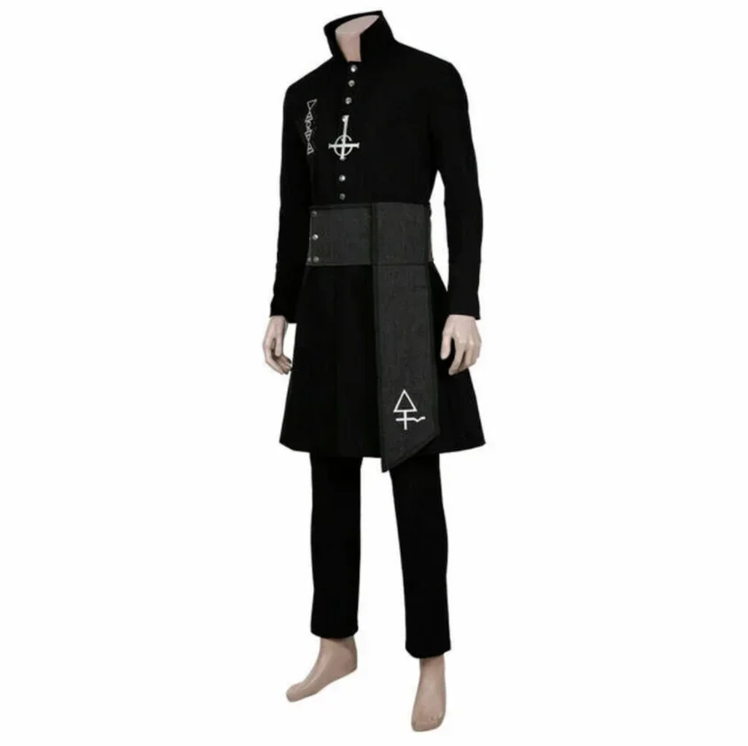 

Nameless Ghoul Cosplay Costume Black Coat Prop Halloween Costume