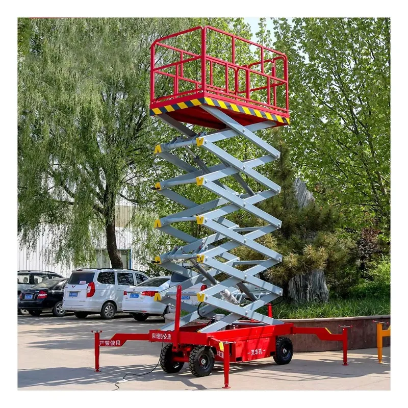 

Electric lift, hydraulic mobile scissors, aerial work, lifting platform ladder
