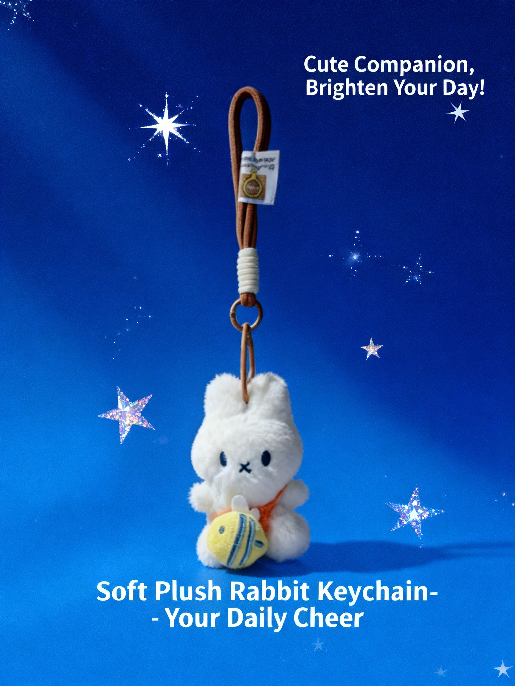 Lindo llavero de peluche de conejo Miffy con gafas, colgante de conejo, regalo para parejas, accesorio para bolso