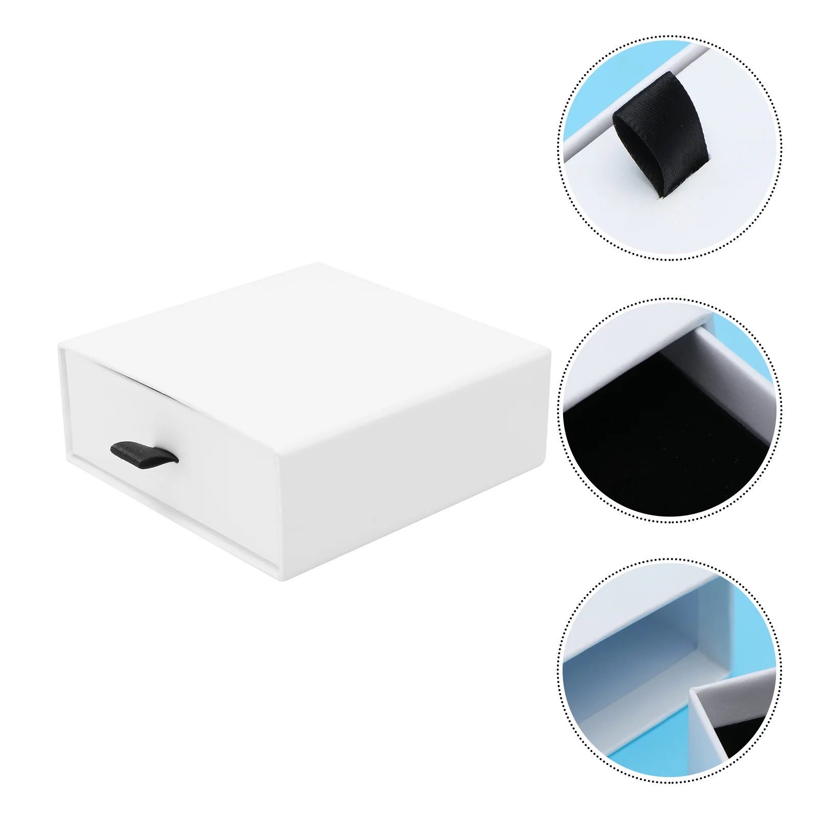 

5pcs Jewelry Box High-Quality Thick Paper Eco-Friendly Durable Storage Organizer For Necklace Pendant Beads Packaging Gift