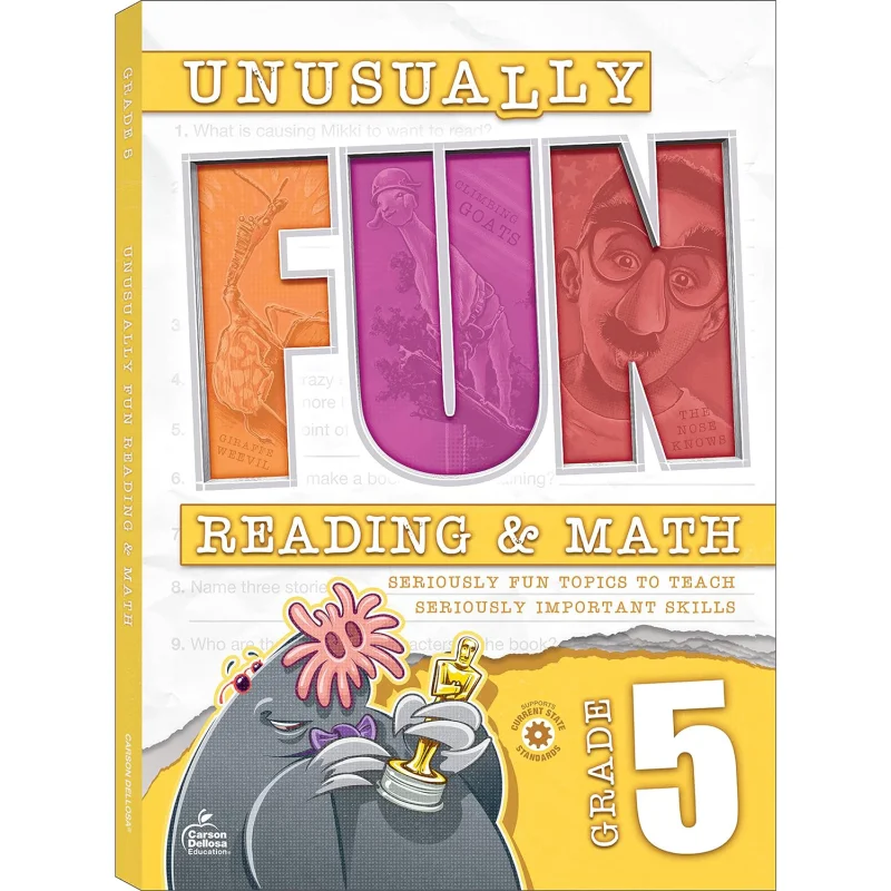 Unusually Fun 5th Grade Math And Reading Workbooks Carson Dellosa Carson Dellosa Education 9781483867144 Book