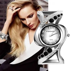 Women Bangle Wristwatch Crystal Luxury Ladies Quartz Watch Female Rhinestone Fashion Female Clock Eleagnt Women's Saati Relojes