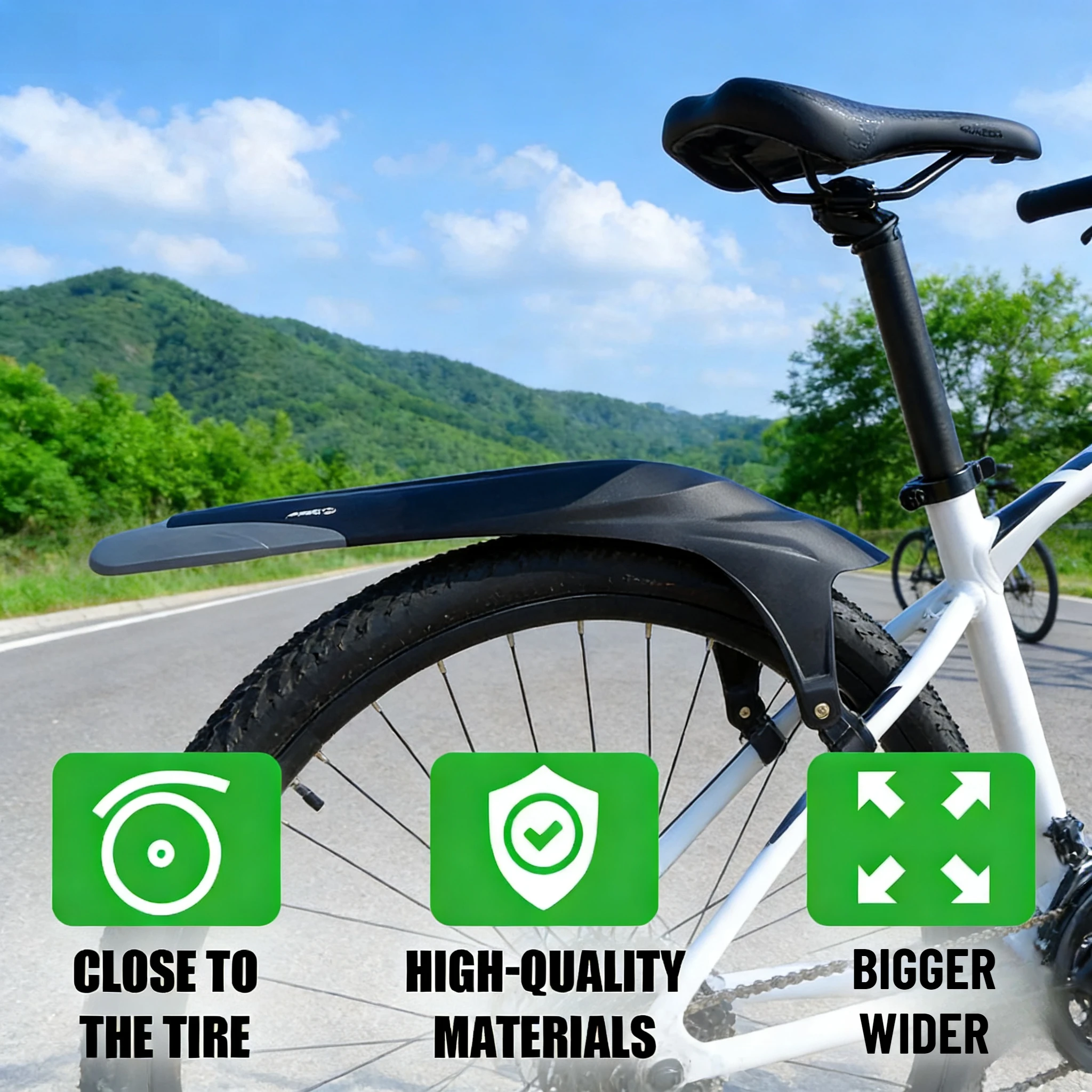 

Прочный широкий велосипедный брызговик, быстросъемный, для переднего и заднего колеса, 24-29 дюймов, аксессуары для велосипедов.