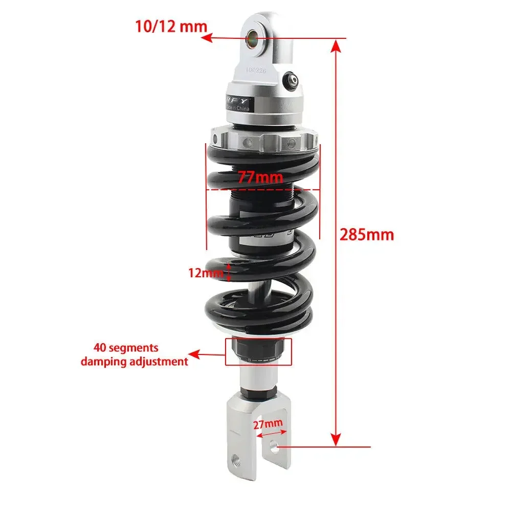 1 PCS 285mm 11'' Motorcycle Shock Absorber Shocks Protection for Dirt Pit Bike ATV Quad Accessories Equipments Modified Parts