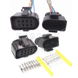 1 Set 8 yollu 3 a0973834 3 a0973734 otomobil kablo tesisatı konnektörü araba erkek fişi dişi soket otomatik su geçirmez adaptör