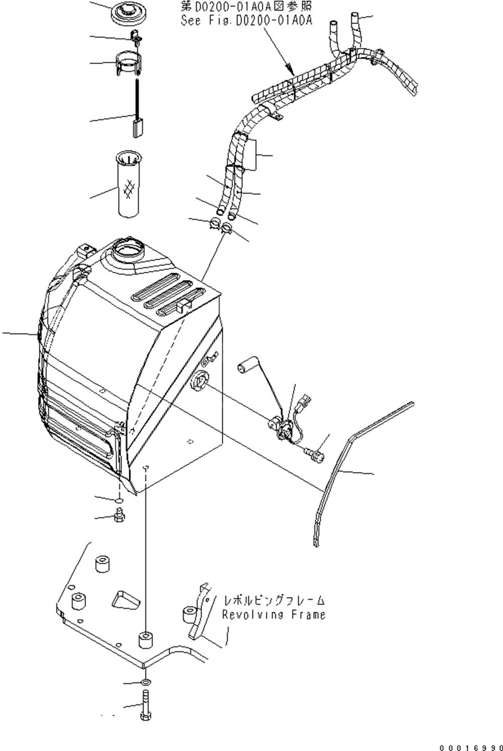 For KOMATSU Fuel Level Sensor 20C-06-31211 Excavator maintenance accessories parts Diesel Fuel Tank Level