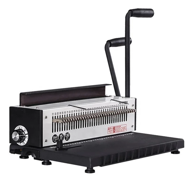 Machine A4 Small Book Punching and Binding MachineFactory Coil Spiral Comb Binding