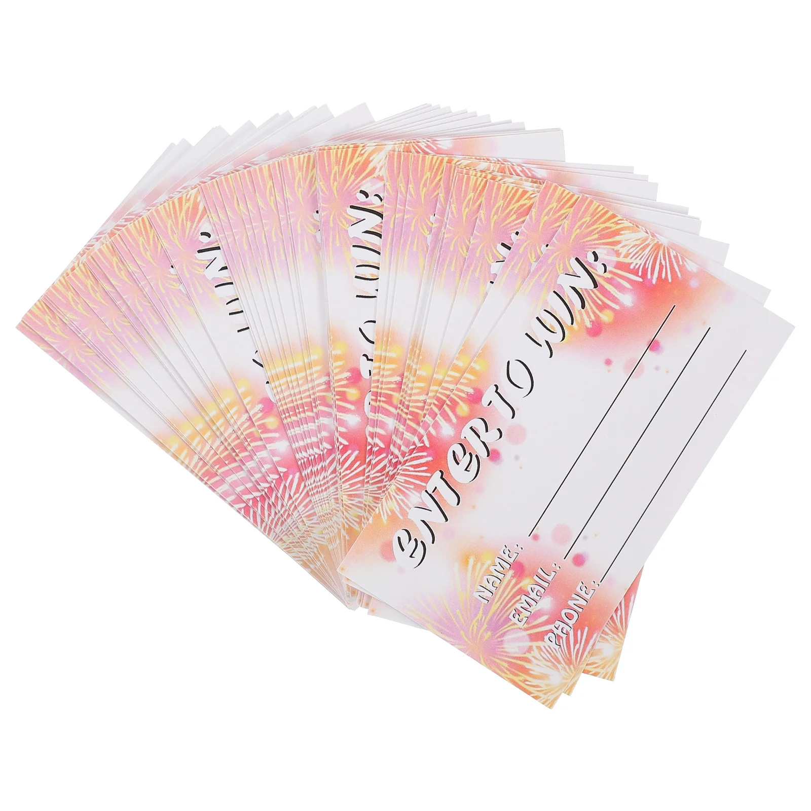 100 Sheets Raffle Cards Multi-Use Blank Ballot Accessory Event Voting Tickets Cards Raffle Ticket Sheets Ballot Accessory