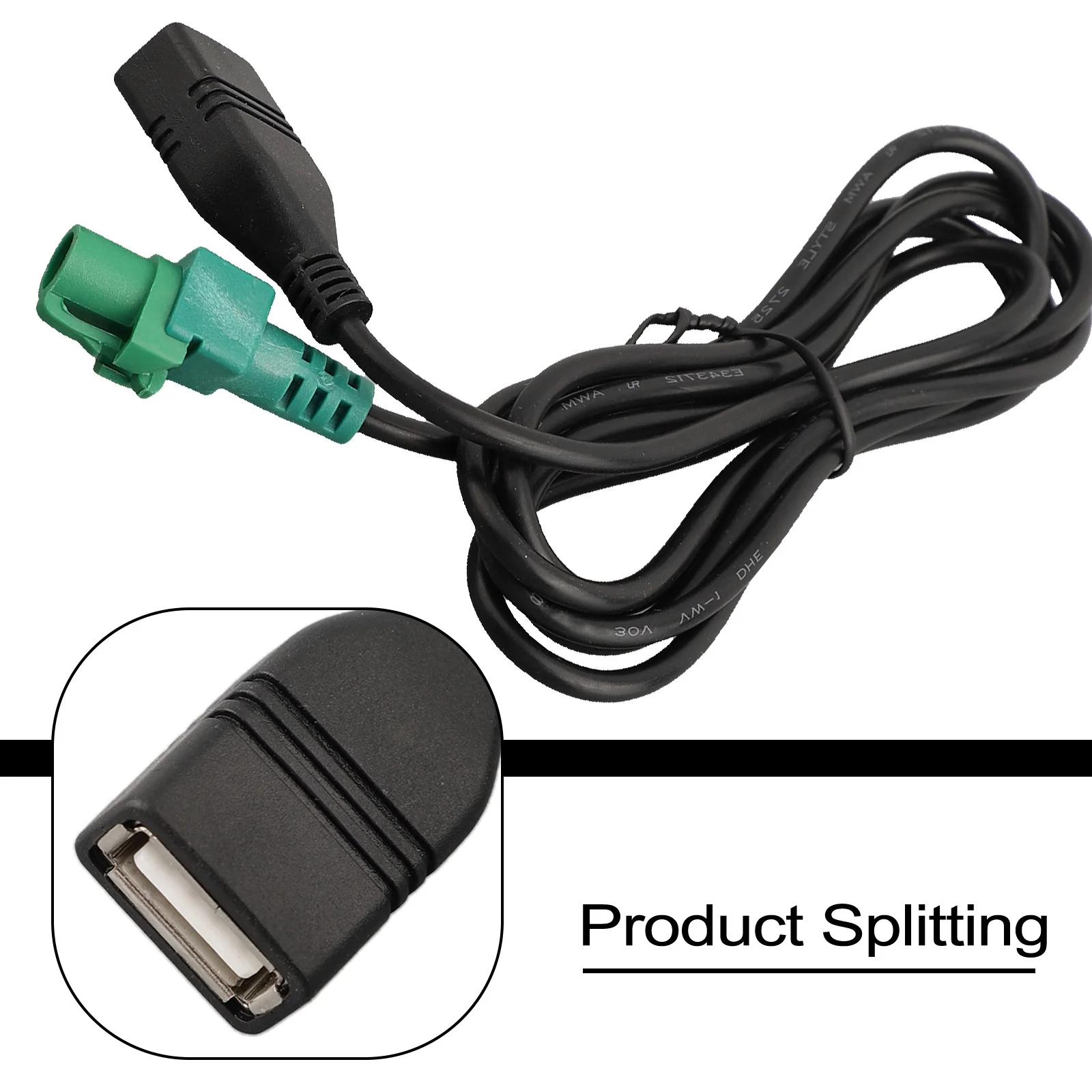 For BMW E90 E91 E92 E93 F10 F11 F18 F01 F02 Z4 CD USB Adapter Audio MP3 Cable High Compatibility and Long Cable Length