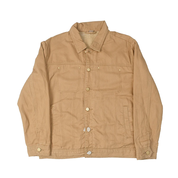 

Японская винтажная джинсовая куртка - тяжелое пальто свободного покроя на флисовой подкладке с длинными рукавами, осень-зима