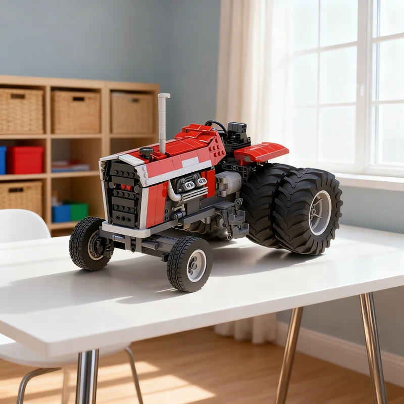 

981pcs MOC Massey Ferguson V8 Technical Model Building Blocks Creative DIY Gift Display Decor Assemble Premium Adult Kids Desk
