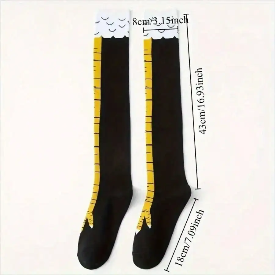 9 pares de calcetines negros con garras de pollo, adecuados para reuniones familiares y reuniones de amigos súper divertidas, divertidos y creativos