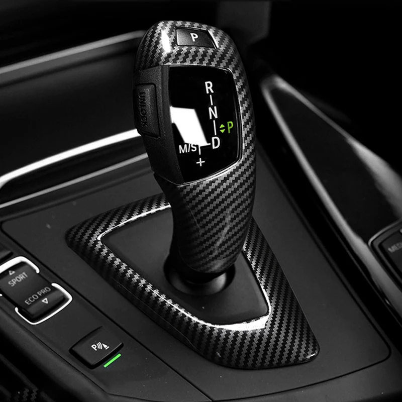 Car Accessories Carbon Fiber Gear Shift Knob Lever for BMW E90 E91 E93 E81 E82 E84 E87 E88 E89 E46