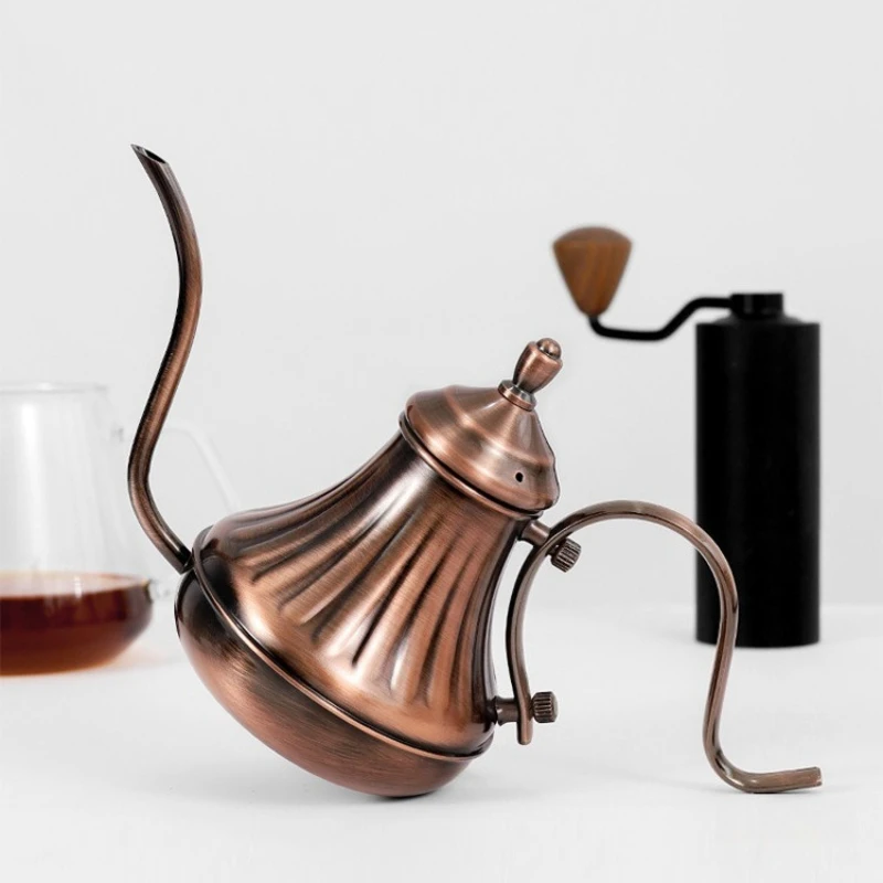 

Share pour-over coffee fine-spout pot stainless steel old vintage Turkish coffee pot