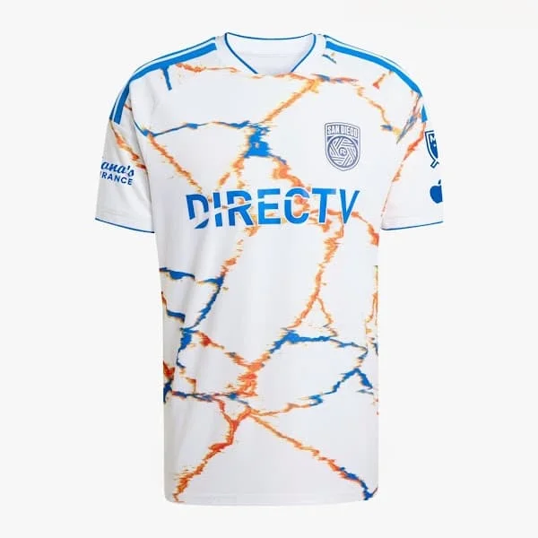 26‑27 San Diego Home Soccer Jersey Men Short Sleeve Quick Dry Breathable Football Fan Sport Uniform  Training Tee Shirt Moto view 2