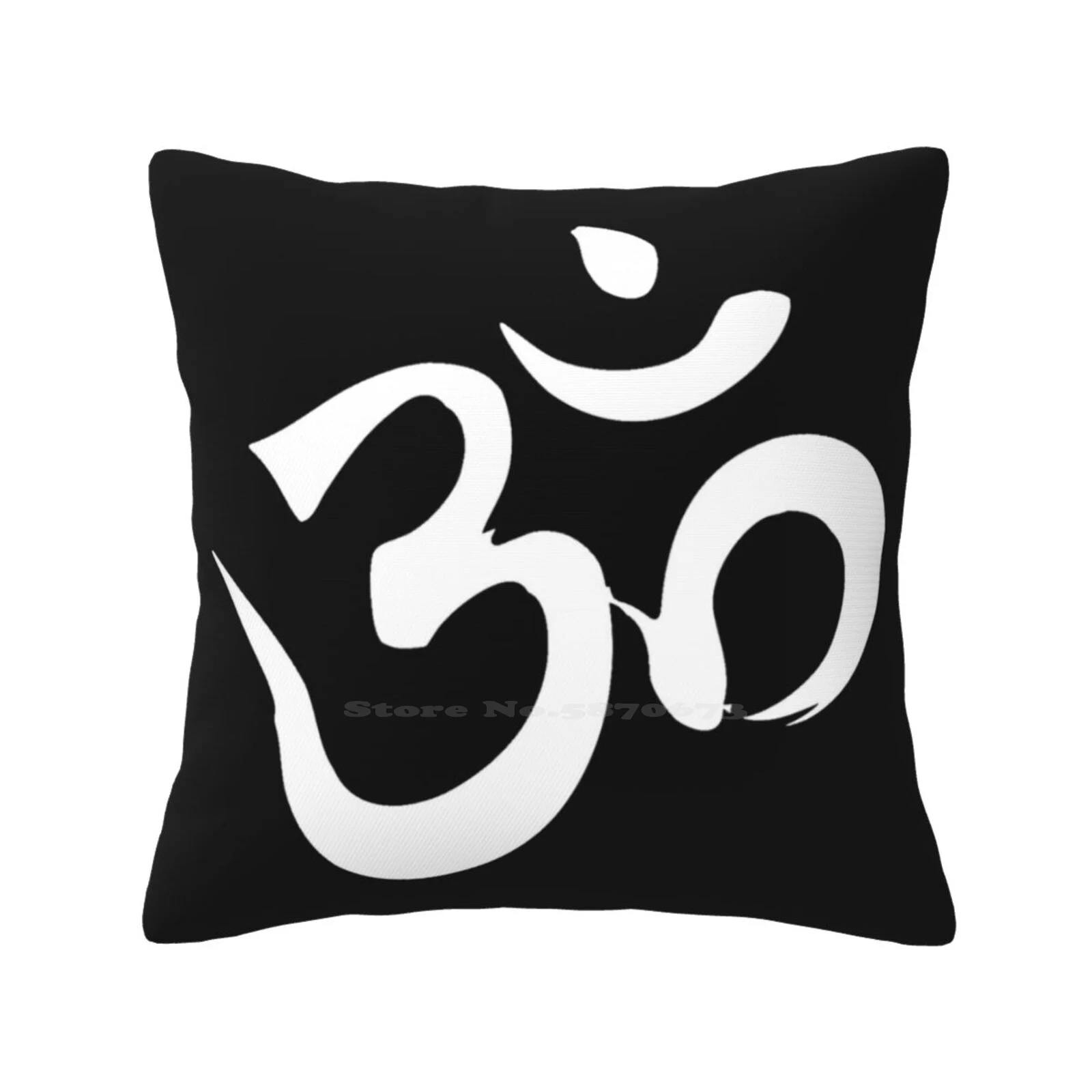 Black And White Om Symbol Bedroom Office Hug Pillowcase Om Namaste Yogi Black And White B W Bnw Yoga Meditate Chakras Aum Ohm