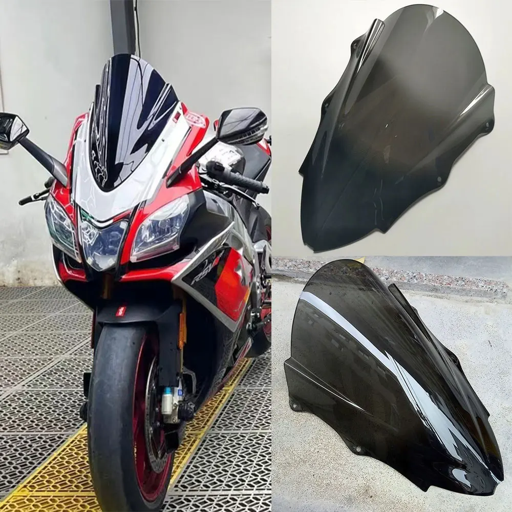 For Aprilia RSV4 R RSV4R RS4 125 2015 -2017 2018 Motorcycle Windscreen Screen Wind Deflectors Screen Double Bubble Windshield