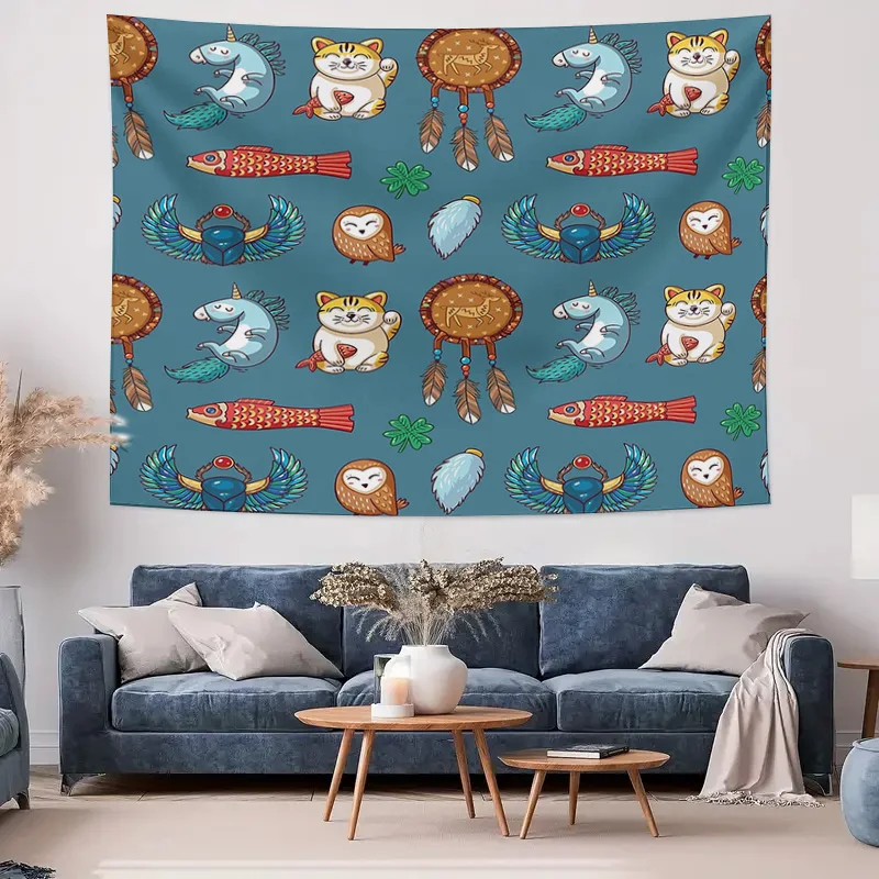 بوهو قماش مزخرف جداري الهبي ماندالا غابة طبيعة شجرة نسيج ديكور الغرفة الجمالية معلقة نسيج غرفة نوم غرفة المعيشة جدار الفن #4