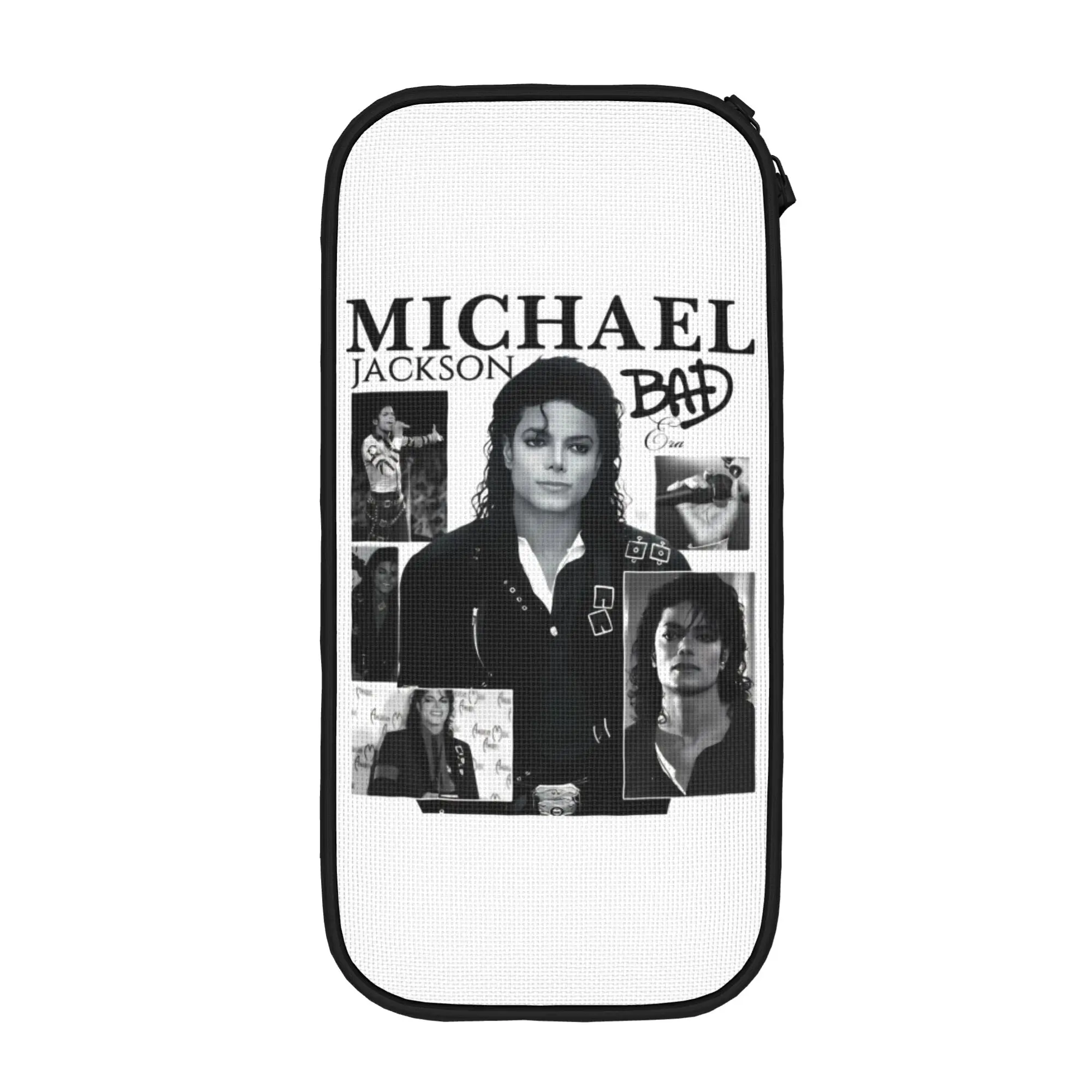 

MJ Michael Jackson Pencil Cases New Pen Bags for Student Big Capacity School Supplies Gift Pencil Pouch