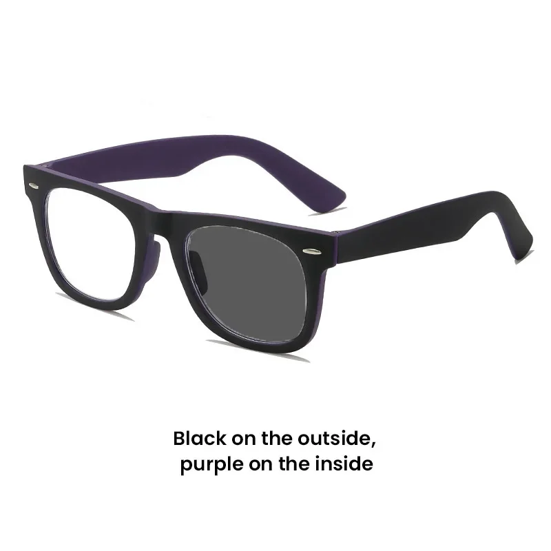 Photochromic High-definition Reading Glasses Indoor Outdoor Dual-use Presbyopia Glasses Anti Blue Light Color Changing Glasses