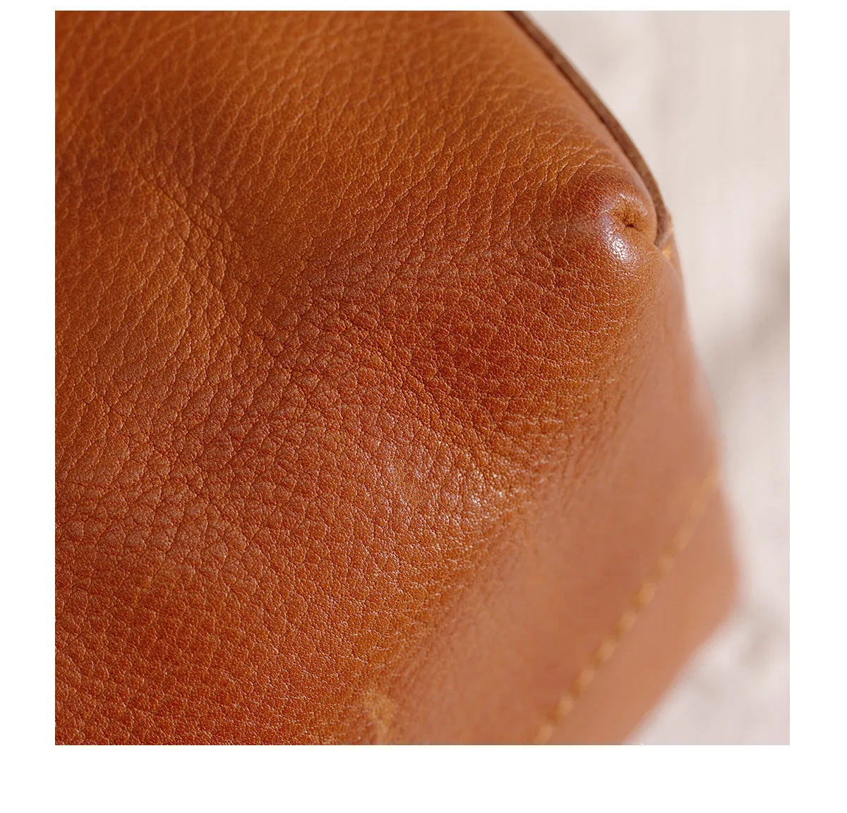 PNDME schlichte, modische Damen-Handtasche aus echtem Leder, Wochenend-Einkaufstasche, handgefertigt, aus Rindsleder der ersten Schicht, große Kapazität. – Detail 20