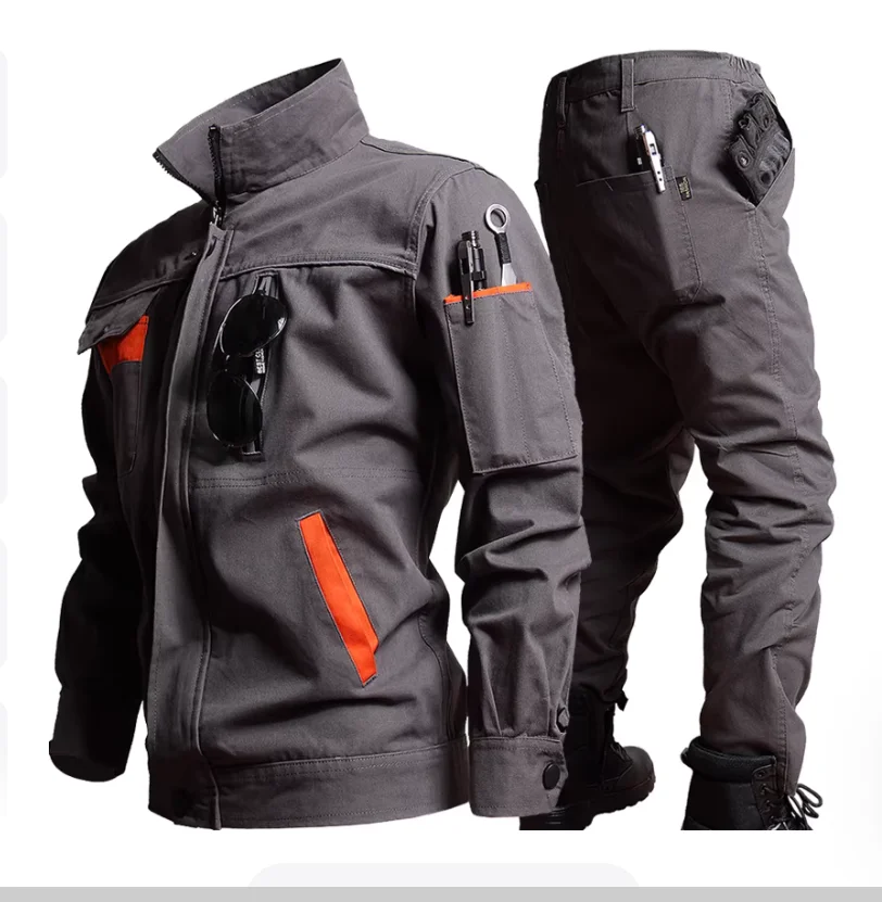 

Spring and Autumn Cotton Welding Worker Safety Workwear Customized Jacket