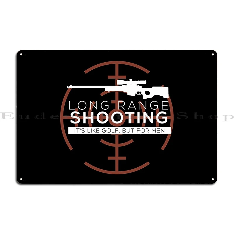 Long Range Shooting Metal Plaque Decoration Living Room Bar Cave Club Design Tin Sign Poster