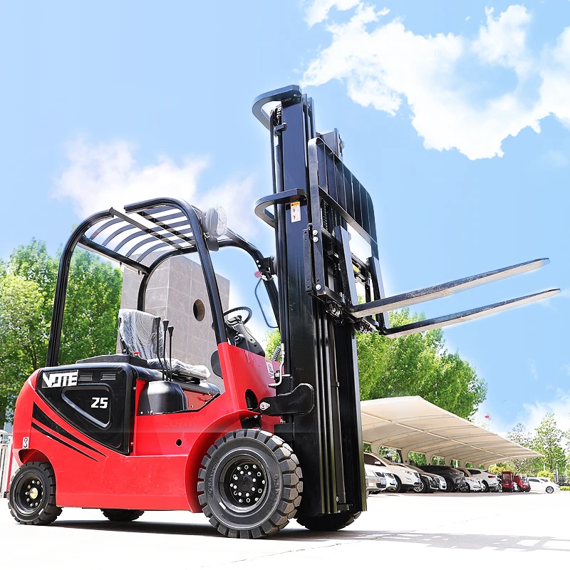 

Electric Forklift 2.5ton Full Electric Pallet Forklift Truck Machine Forks Pallet Largre Wheel Forklift