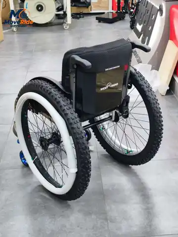 2026 New 24 × 2.4 Large Wheel All-Terrain Sports Wheelchair, Quick Disassembly & Folding