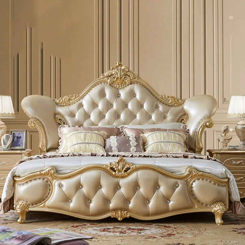 Tempat tidur ganda anak-anak Queen mewah Royal Nordic King bingkai ganda tempat tidur ganda tempat tidur Letti Matrimoniali furnitur kamar tidur